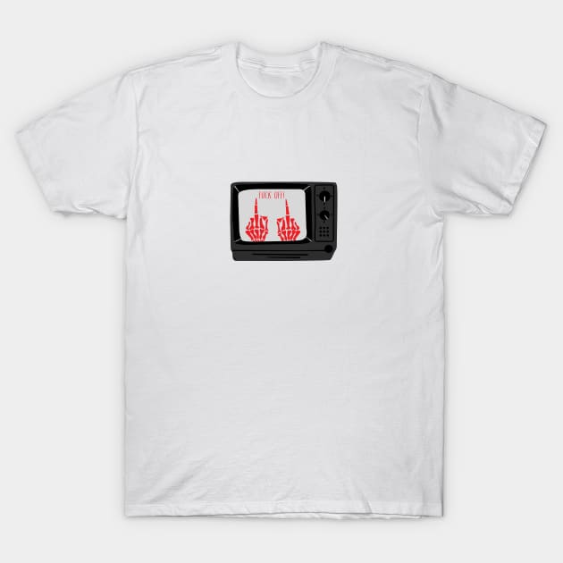 Fuck Off Television T-Shirt by White Name